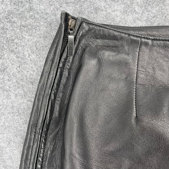 Vintage Italian Leather Skirt Size Medium - Picture 5 of 7
